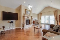 Existing Family Room & Fireplace