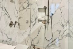 New Shower with Quartz Bench