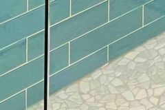 Marble Mosaic Shower Floor Tile & Glass Tile